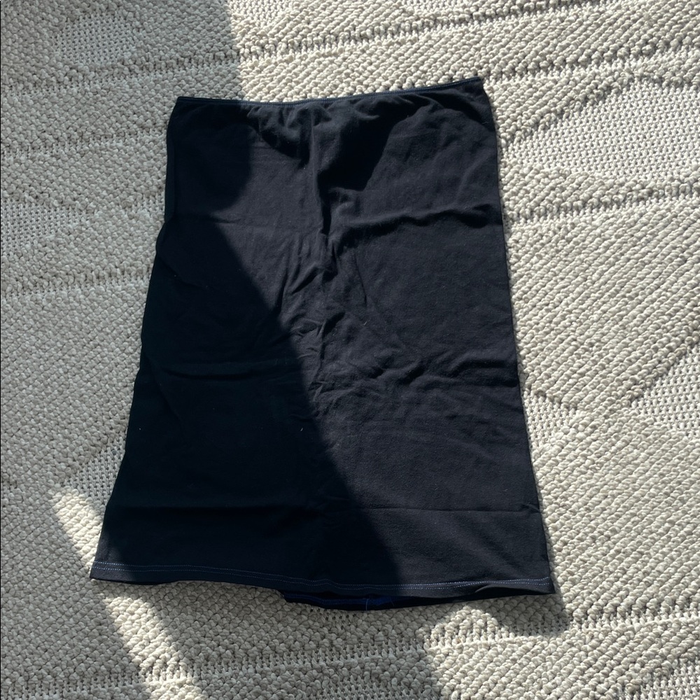 Elegant strapless, black camisole
